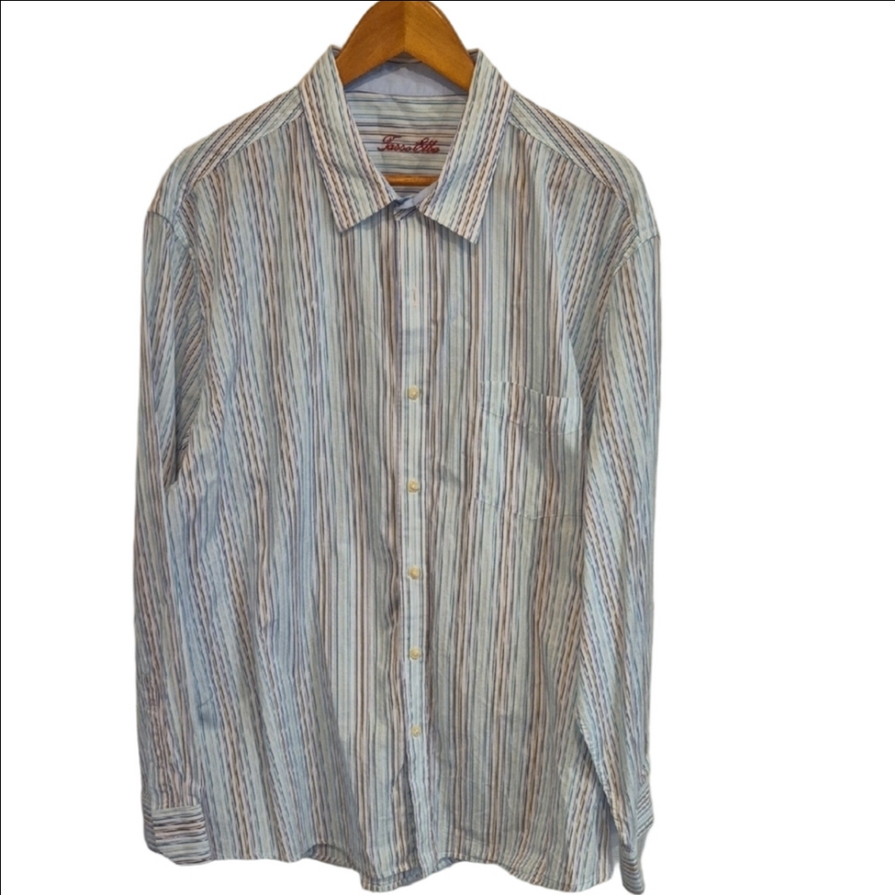 Tasso Elba Men's Striped Shirt In XXL